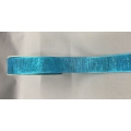 Metallic Ribbon w/Wire Edge Turquoise 1" 25y